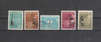 (intern: OLY2 ) Albanien Michelnummer 657 - 661 A gestempelt (intern: OLY2 ) Albanien Michelnummer 657 - 661 A gestempelt