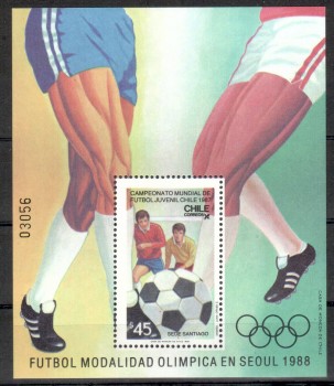 ( 004seoul_calgary ) Chile Michelnummer Block 5 postfrisch ( 004seoul_calgary ) Chile Michelnummer Block 5 postfrisch