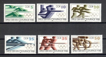 ( 006seoul_calgary ) DDR Michelnummer 3183 - 3188 postfrisch ( 006seoul_calgary ) DDR Michelnummer 3183 - 3188 postfrisch