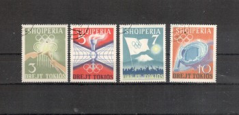 (intern: OLY7 ) Albanien Michelnummer 823 - 826 gestempelt (intern: OLY7 ) Albanien Michelnummer 823 - 826 gestempelt