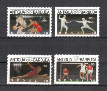 ( 015seoul_calgary ) Antigua + Barbuda Michelnummer 1020 - 1023 postfrisch ( 015seoul_calgary ) Antigua + Barbuda Michelnummer 1020 - 1023 postfrisch