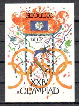 ( 022seoul_calgary ) Belize Michelnummer Block 96 postfrisch ( 022seoul_calgary ) Belize Michelnummer Block 96 postfrisch