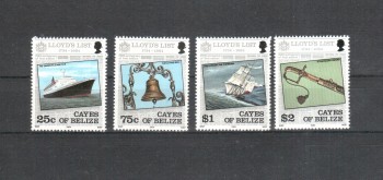( 047schiffe ) Cayes of Belize Michelnummer 10 - 13 postfrisch