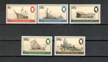 ( 058schiffe ) Falkland - Inseln Michelnummer 341 - 345 postfrisch