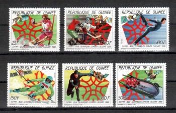 ( 061seoul_calgary ) Guinea Michelnummer 1154 - 1159 A postfrisch ( 061seoul_calgary ) Guinea Michelnummer 1154 - 1159 A postfrisch