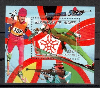 ( 062seoul_calgary ) Guinea Michelnummer Block 260 A postfrisch ( 062seoul_calgary ) Guinea Michelnummer Block 260 A postfrisch