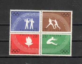 (intern: OLY64 ) Polen Michelnummer 1170 - 1173 postfrisch (intern: OLY64 ) Polen Michelnummer 1170 - 1173 postfrisch