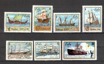 ( 072schiffe ) Kuba Michelnummer 1821 - 1827 postfrisch