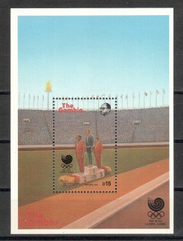 ( 074seoul_calgary ) Gambia Michelnummer Block 46 postfrisch ( 074seoul_calgary ) Gambia Michelnummer Block 46 postfrisch