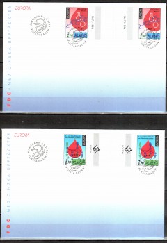 Finnland - Aland FDC Michelnummer 86 - 87 mit Zwischensteg FDC
