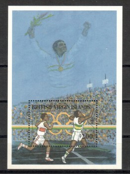 ( 087seoul_calgary ) Jungferninsel Michelnummer Block 49 postfrisch