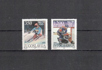 ( 088seoul_calgary ) Jugoslawien Michelnummer 2264 - 2265 postfrisch