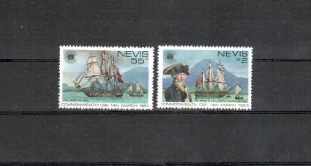 ( 091schiffe ) Nevis Michelnummer 88 - 89 postfrisch