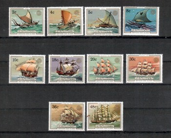 ( 095schiffe ) Penrhyn Michelnummer 369 - 378 postfrisch ( 095schiffe ) Penrhyn Michelnummer 369 - 378 postfrisch
