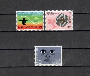 Schweiz Michelnummer 1000 - 1002 postfrisch