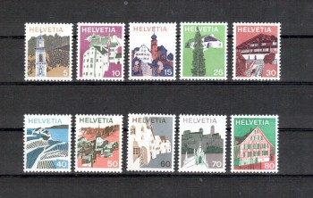 Schweiz Michelnummer 1003 - 1012 postfrisch