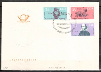 DDR Michelnummer 1009 - 1011 FDC DDR Michelnummer 1009 - 1011 FDC
