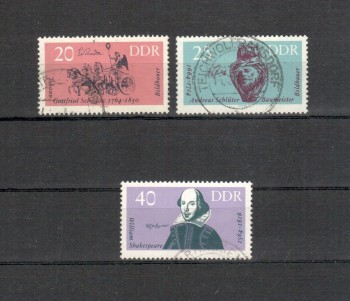 DDR Michelnummer 1009 - 1011 gestempelt