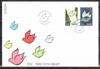 Finnland - Aland FDC Michelnummer 100 - 101 FDC