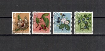 Schweiz Michelnummer 1013 - 1016 gestempelt