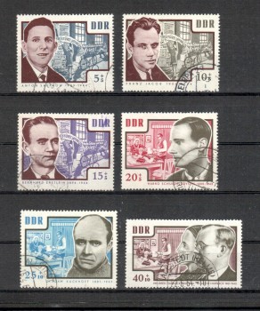 DDR Michelnummer 1014 - 1019 gestempelt