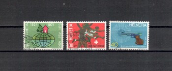 Schweiz Michelnummer 1017 - 1019 gestempelt