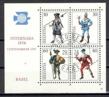 Schweiz Michelnummer Block 22 gestempelt