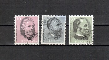 Schweiz Michelnummer 1024 - 1026 gestempelt
