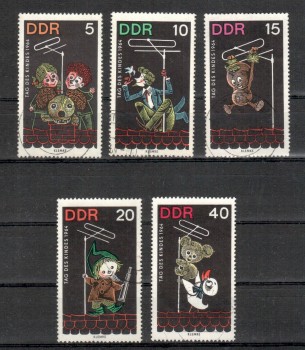 DDR Michelnummer 1025 - 1029 gestempelt
