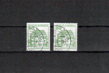 BRD Michelnummer 1038 C + D gestempelt