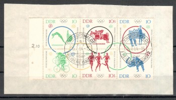 DDR Michelnummer 1039 - 1044 Viererblock gestempelt