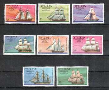 ( 104schiffe ) St.Lucia Michelnummer 372 - 379 A postfrisch