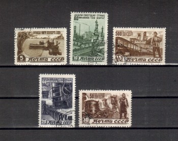 Sowjetunion Michelnummer 1066 - 1070 gestempelt