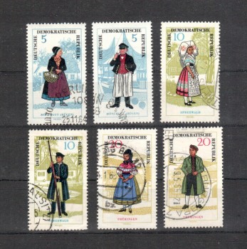 DDR Michelnummer 1074 - 1079 gestempelt