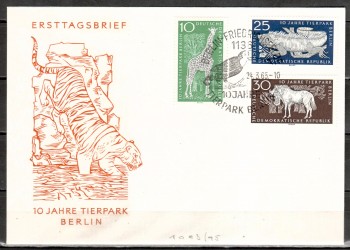 DDR Michelnummer 1093 - 1095 FDC