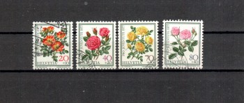 Schweiz Michelnummer 1112 - 1115 gestempelt