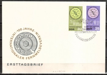 DDR Michelnummer 1113 - 1114 FDC