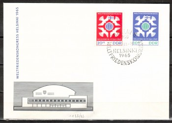DDR Michelnummer 1122 - 1123 FDC