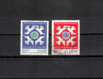 DDR Michelnummer 1122 - 1123 gestempelt