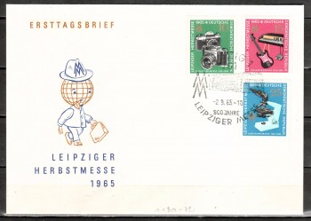 DDR Michelnummer 1130 - 1132 FDC