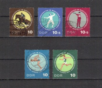 DDR Michelnummer 1133 - 1137 gestempelt