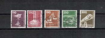BRD Michelnummer 1134 - 1138 gestempelt