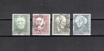 Schweiz Michelnummer 1137 - 1140 gestempelt
