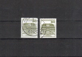 BRD Michelnummer 1140 C + D gestempelt