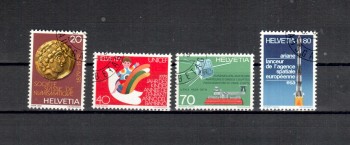 Schweiz Michelnummer 1161 - 1164 gestempelt