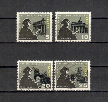 DDR Michelnummer 1161 - 1164 gestempelt