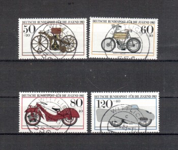 BRD Michelnummer 1168 - 1171 gestempelt