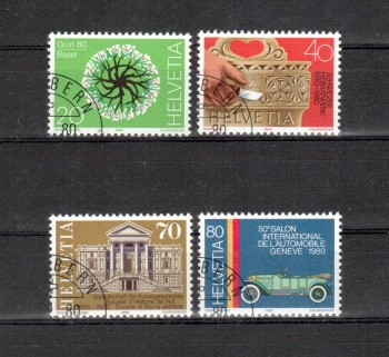 Schweiz Michelnummer 1170 - 1173 gestempelt Schweiz Michelnummer 1170 - 1173 gestempelt