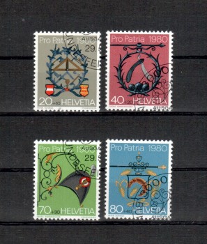 Schweiz Michelnummer 1176 - 1179 gestempelt Schweiz Michelnummer 1176 - 1179 gestempelt