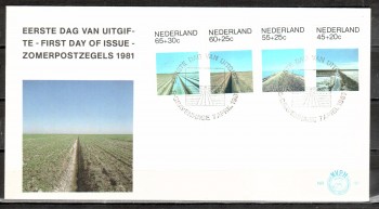 Niederlande Michelnummer 1176 - 1179 FDC